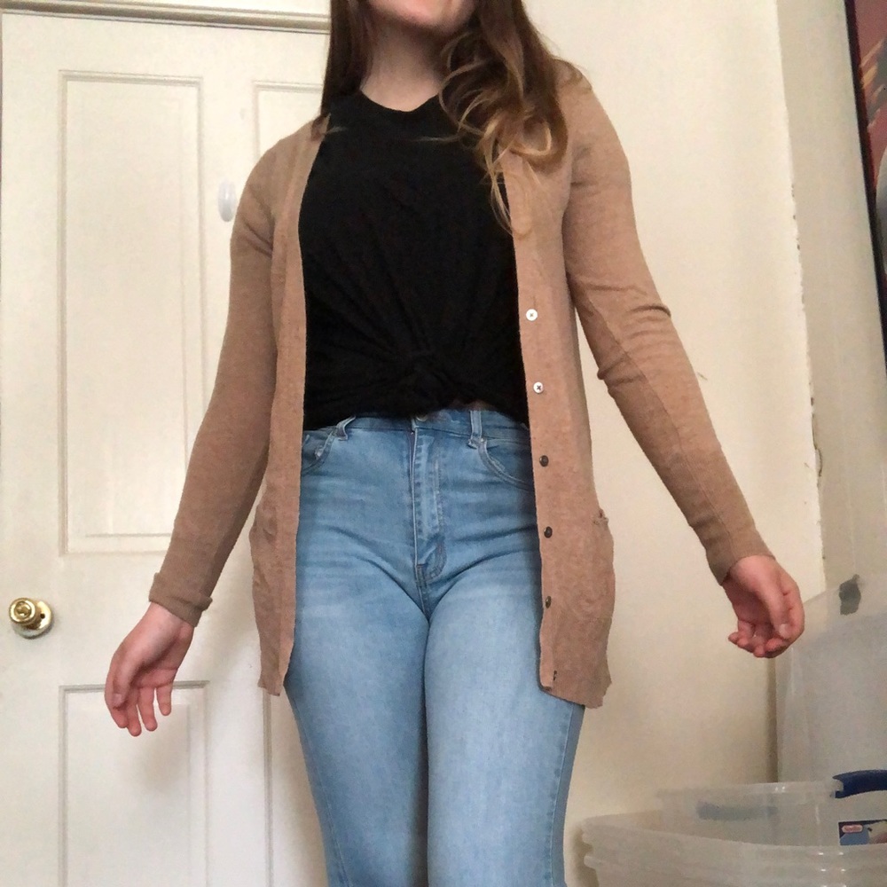 Tan Cardigan